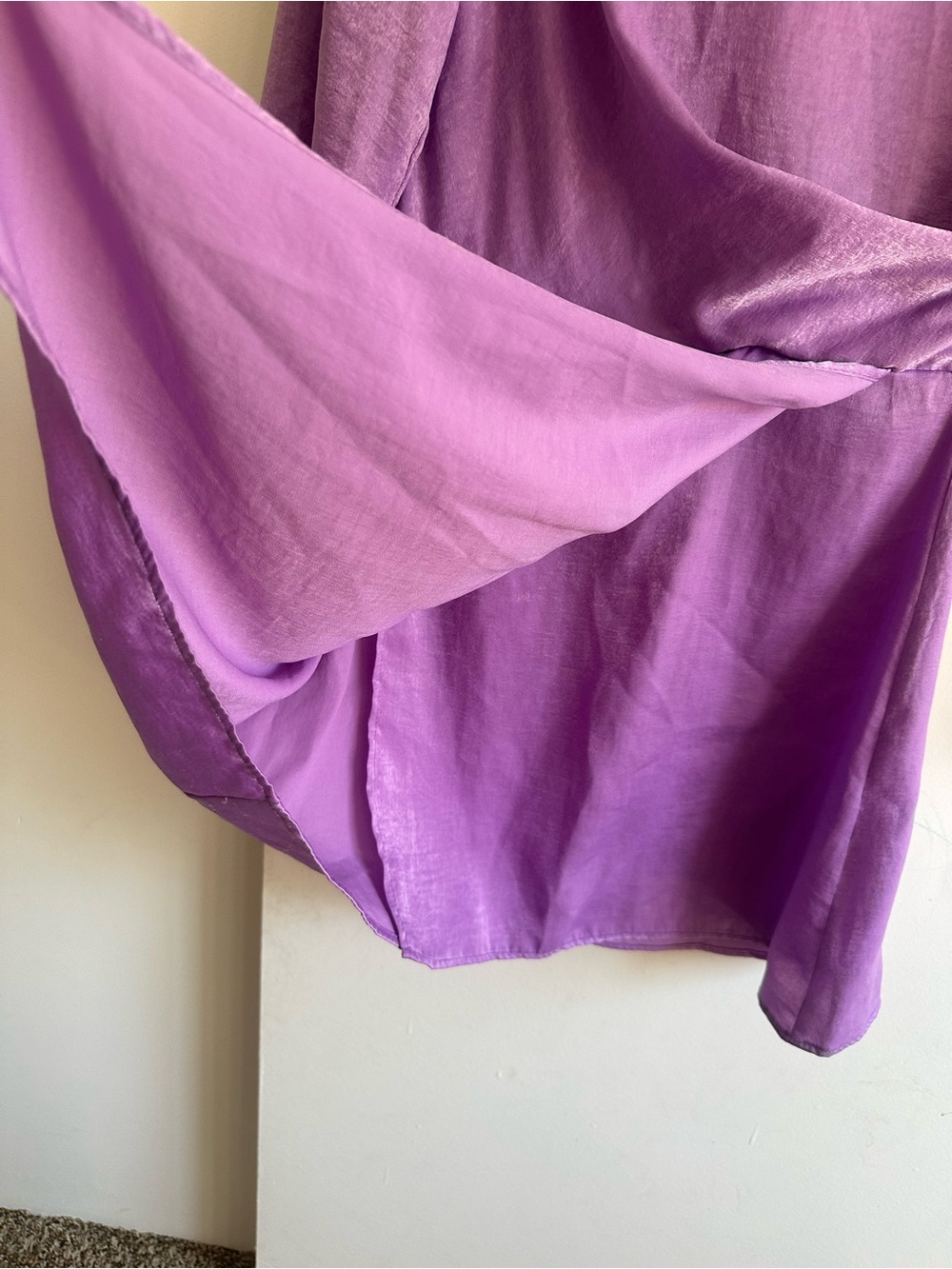 Zara Purple Long Sleeve Mini Dress - Picture 4 of 14